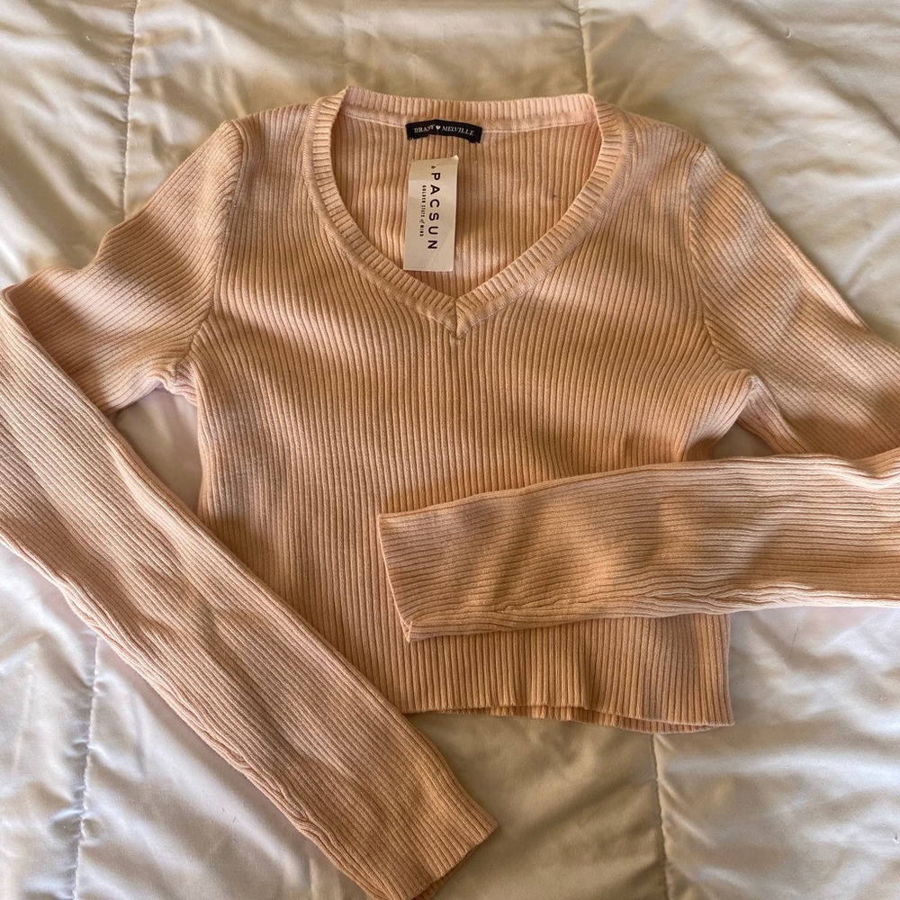 Pink Sweater - Cropped